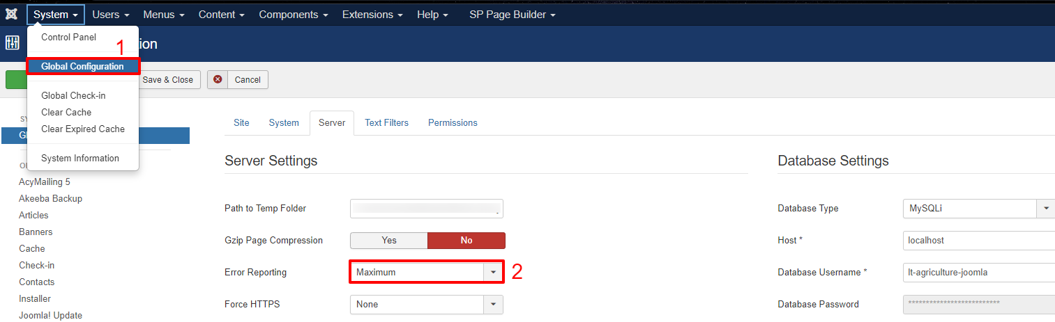 Global Configuration