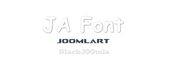 JA Font 1.0.3
