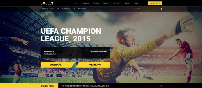 JoomShaper Soccer 3.0.1