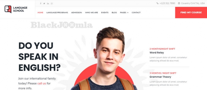 JoomShaper Language School 2.0.2